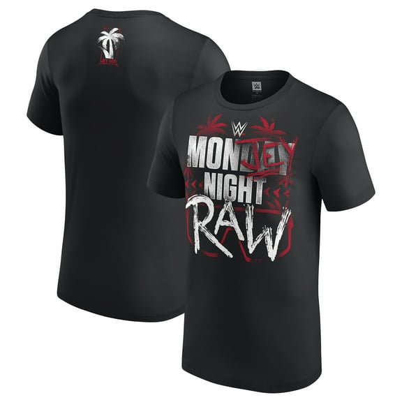 Men's Black Jey Uso Mon-Jey Night RAW T-Shirt