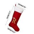 thumbnail image 4 of Initial Christmas Stockings - Red Velvet Letter Socks (10.2x8.7x17.7in),26 Alphabet Embroidered Personalized Holiday Decor & Gift,Luxury Festive Stocking for Fireplace Mantle, 4 of 5