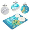 thumbnail image 4 of Hello Summer Turtle Dish Drying Mat 16x18 Absorbent Microfiber Draining Rack Pad for Kitchen Counter Sink, 4 of 8