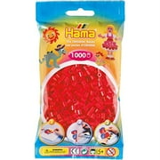 hama beads 1,000 bead refill bag - red