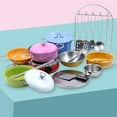 thumbnail image 2 of a para , acero inoxidable, 23 piezas, utensilios a y utensilios a, accesorios para utensilios a, juguete de CUTICAT Kids Pretend Play Kitchen Toy, 2 of 6