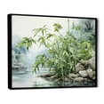 thumbnail image 2 of Designart "Bamboo Serenity China Art painting" China Art Floater Framed Canvas Print, 2 of 7