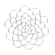 thumbnail image 1 of Porta arreglos florales, rejilla floral con rana floral, tapa con metal reutilizable 6 pulgadas, 1 of 4