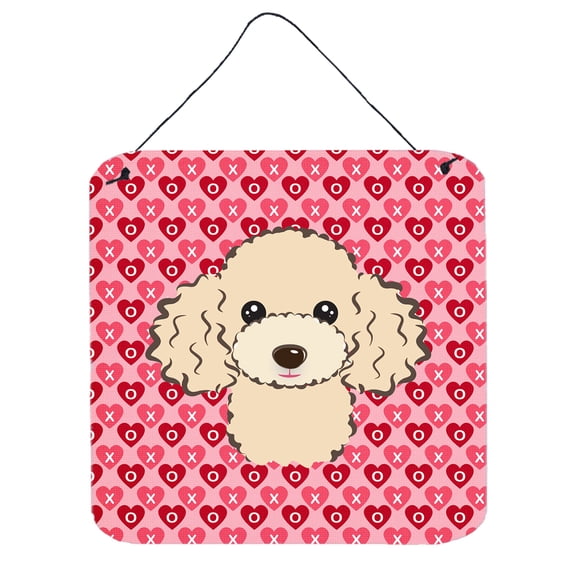 Buff Poodle Wall or Door Hanging Prints