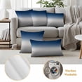 thumbnail image 5 of Navy Blue Gray Ombre Outdoor Pillow Covers 16x16 Set of 2,Waterproof Patio Throw Pillowcase Protectors,Modern Gradient Abstract Art Decorative Pillow Shams Cushion Covers for Seat Bed Couch Sofa, 5 of 8