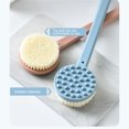 thumbnail image 4 of Ounissouiy Cepillo de baño Mango largo Cuerpo Ducha Depurador de doble cara Colgando Limpieza de spa Juegos de accesorios de baño Rosado Ounissouiy HA063304-04B, 4 of 6