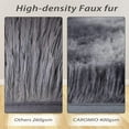 thumbnail image 6 of CAROMIO 5 x 8 feet Luxury Fluffy Area Rug Faux Fur Rug Skin Friendly Baby Crawling Carpet for Living room, Dark Grey, 6 of 6