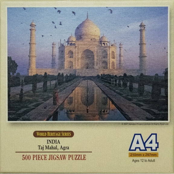 Tomax Miniature Jigsaw Puzzle - India - Taj Mahal, Agra (500 Pieces)