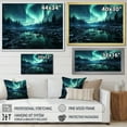 thumbnail image 4 of Designart "Cosmic Radiance Earth's Luminescence" Landscapes Floater Framed Canvas Wall Art, 4 of 7