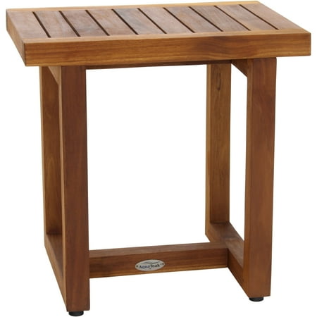 Aqua Teak Spa Stool 17 in. Wide