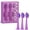 Purple Heads, variant on MySmile DY156 Sonic Electric Toothbrush Replace Heads for Adults, 3Pcs Enamel Safe Toothbrush Heads, Black