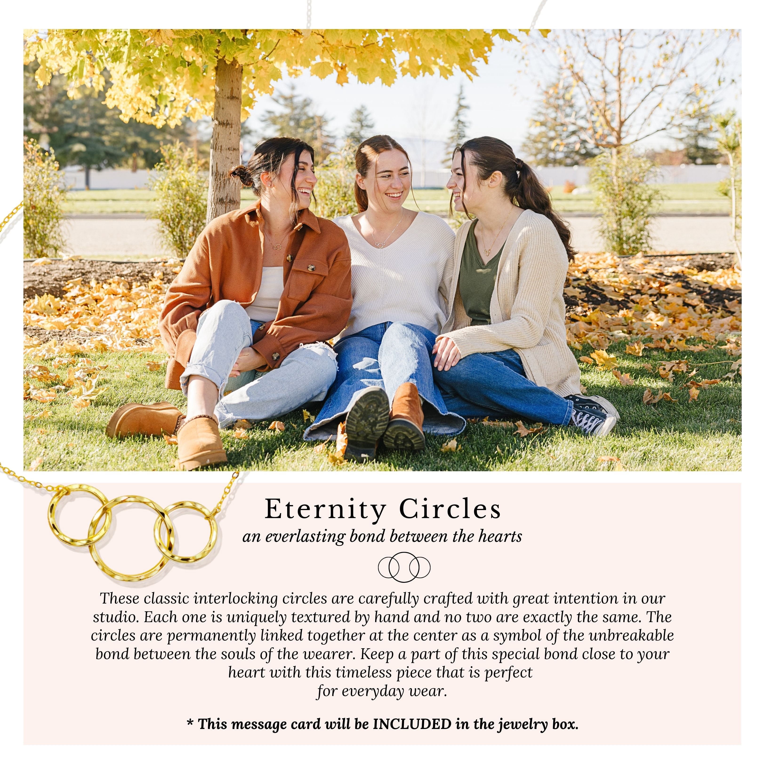 HOPE LOVE SHINE 30th Birthday Necklace 3 Ring 3 Decades Jewelry, 30 Gift for Women Gold
