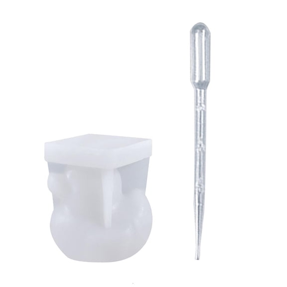 Necvior Diy Handmade Resin Mold Three-dimensional Small Yellow Duck Silicone Candle Mold