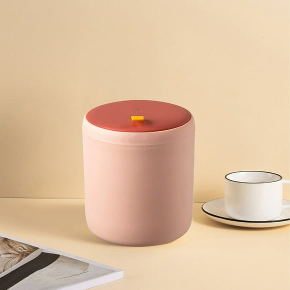 Small Press Type Rubbish Bin Office Mini Household With Lid Small Living Room Desktop Waste Bin