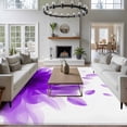 thumbnail image 3 of 5'x8' Area Rugs, Modern Purple Indoor Outdoor Area Rug for Living Room Bedroom, Gradient Floral Abstract Bohemian White Washable Bathroom Rugs Kitchen Floor Carpet Mats Home Decor Aesthetic, 3 of 8