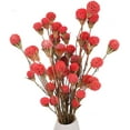 thumbnail image 2 of Flores secas, ramo de decoración de flores secas rojas, jarrón de boda, fiesta en casa, fotografía, decoración de arreglos florales Xemadio ZH-023, 2 of 6