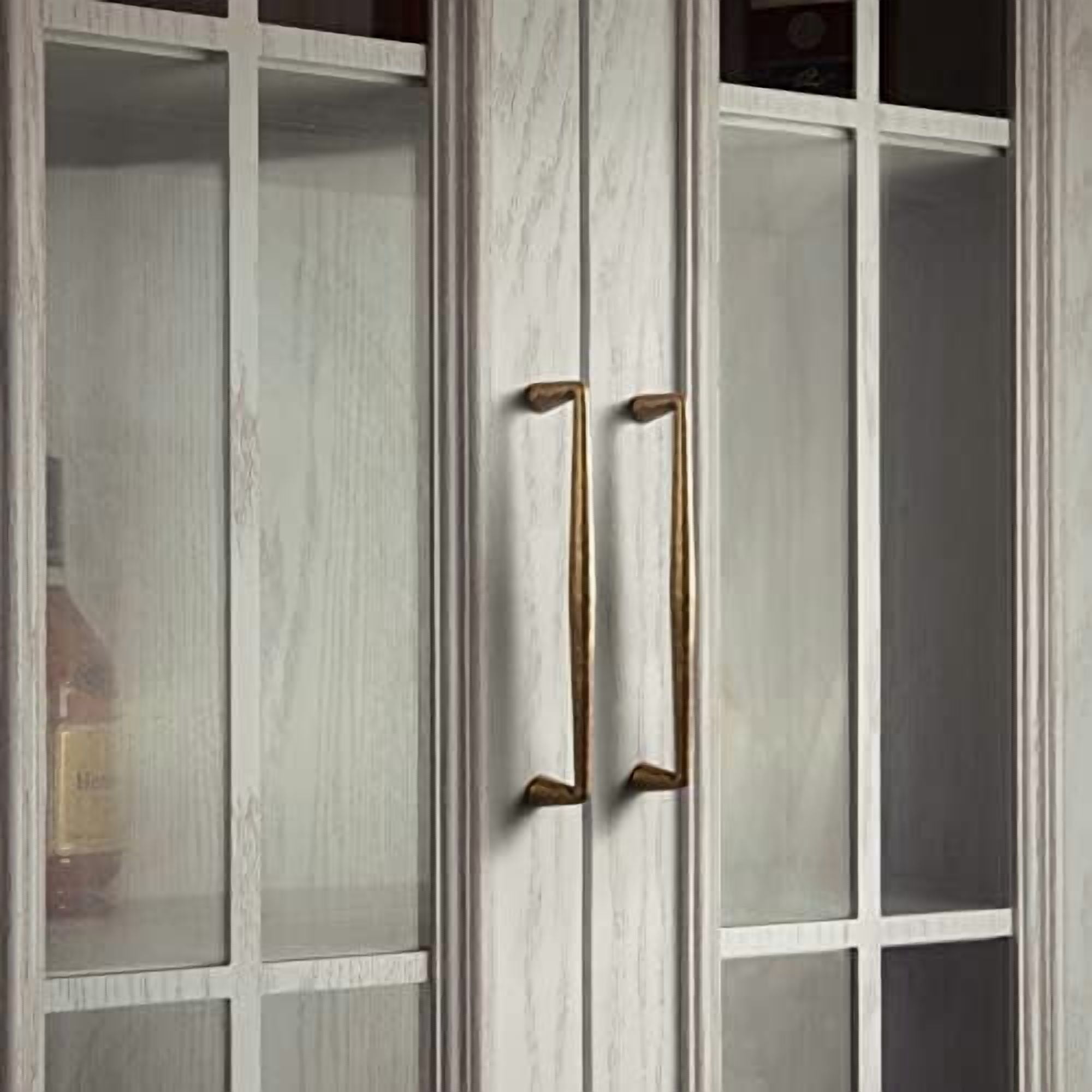 Vintage Retro Antique Brass Zinc Alloy Cabinet Handles - 7.56''(192mm) Hole Center Affordable Luxury Cabinet Pull Hardware for Bedroom, Kitchen, 6 Pack……