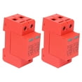 thumbnail image 4 of 2Pcs Voltage Surge Protector 2P 40KA Photovoltaic DC Arrester DIN Rail Mount PC Flame Retardant Shell SPD Protective Devices with Indicator Light, 4 of 7