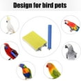 thumbnail image 5 of 12 Pcs Bird Perch Stand Toy Includes 6 Parrot Perch Wood Stand Bird Platform 6 Colorful Paw Grinding Stick for Cage Accessories Parakeet Cockatiel, 6 Colors, 5 of 7