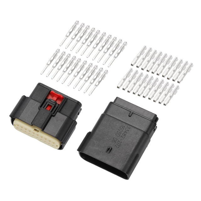 Conector de faro de 20 pines a prueba de agua, enchufe macho hembra, terminal de cable para Ford Mondeo 1 juego