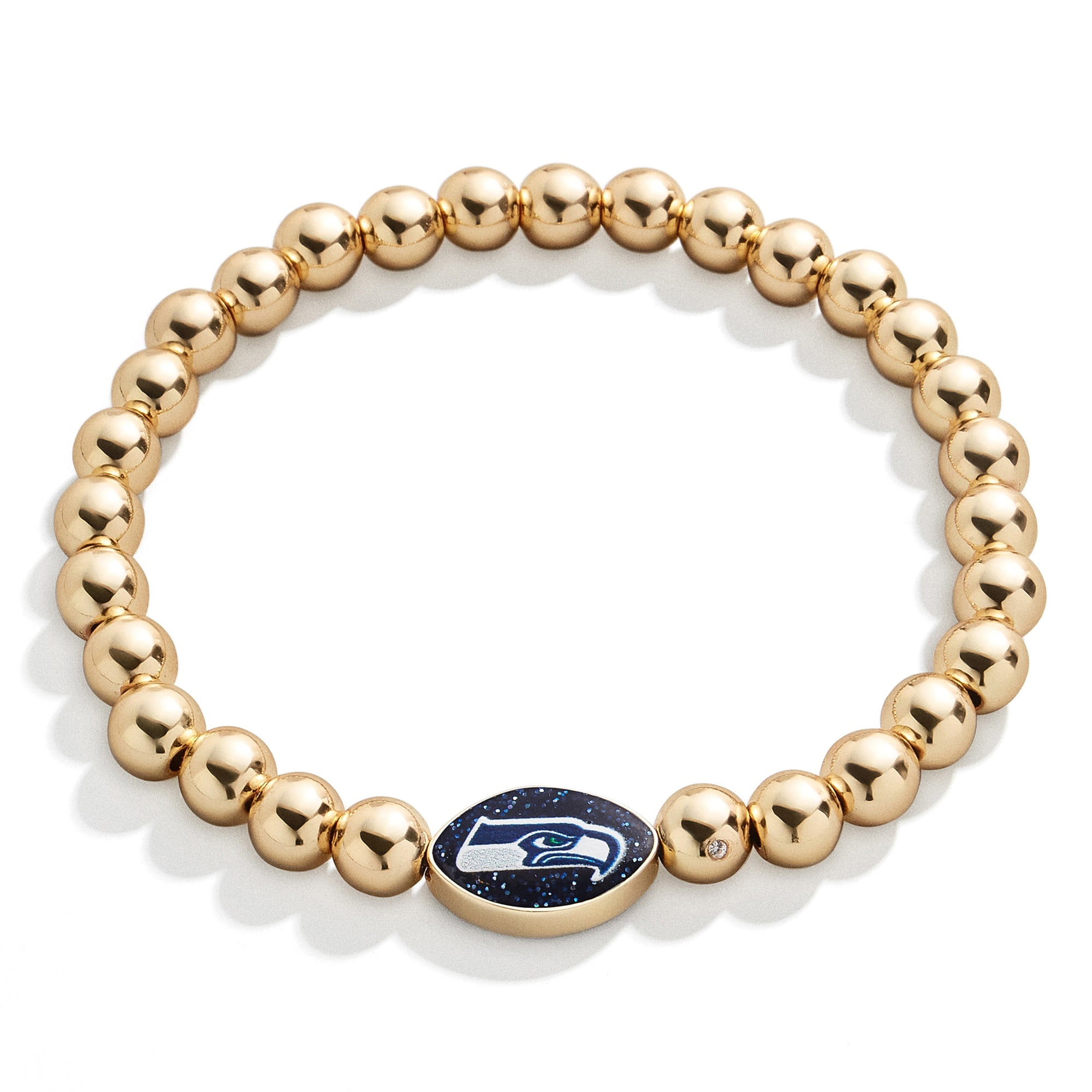 Womens Gold Seattle Seahawks Pisa Bracelet