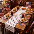 thumbnail image 4 of 4th of July Table Runner Polyester with Stars for Dining Table, Independence Day Holiday Decor for Home Kitchen Parties, 4 of 6