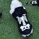 thumbnail image 3 of Disfraz de perro de Halloween con calavera brillante sólida, vestido festivo de Carnaval para mascotas, 3 of 5