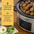 thumbnail image 4 of Crockpot Olla de Cocción Lenta Cook & Carry Programable de 4 Cuartos, Acero Inoxidable, 4 of 5