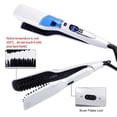 thumbnail image 4 of Cepillo peine alisador de vapor profesional, plancha de pelo eléctrica de cerámica para el cabello lacio, cepillo alisador de cabello con peine de vapor para cabello largo y corto, 4 of 5