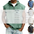 thumbnail image 2 of Yaoyar Tank Top for Men Workout Gym Sleeveless Hoodies Relaxed Fit Vintage Distressed Washed Shirts 1/4 Zip Pullover Top, 2 of 4