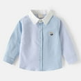 thumbnail image 2 of TAIAOJING Kids Toddler Shirt Jacket Long Sleeve Lapel Button Down Shacket Baby Boys Girls Pockets Shirt Tops Coat Outwear Comfort 12-18M, 2 of 4