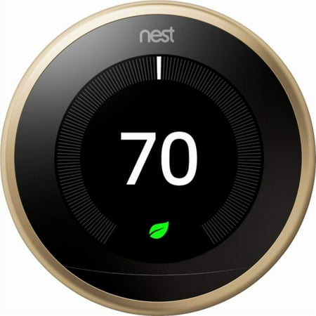 Nest T3032US Nest Smart Learning Programmable Thermostat - 3rd Generation, Brass