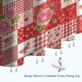 thumbnail image 6 of Pioneer Flower Floral Print Pattern Shower Curtain 84"x72", Bathroom Decorative Shower Curtain Set with 12 Hooks, Waterproof Washable, 6 of 6