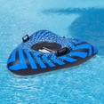 thumbnail image 2 of Pool Central 39" Inflatable Black and Blue Ride-On Pool Float or Snow Tube, 2 of 4