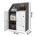 thumbnail image 2 of Gabinete organizador plástico 4 cubos mueble Modular UTILISIMO Azul, 2 of 5