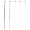 thumbnail image 1 of Miangastore 5 Pcs Canne à Lancer Portable Support en Forme de Y Simple Support de Canne à Pêche Accessoires de Matériel de Pêche (Argent), 1 of 8
