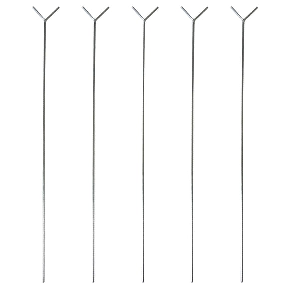 Miangastore 5 Pcs Canne à Lancer Portable Support en Forme de Y Simple Support de Canne à Pêche Accessoires de Matériel de Pêche (Argent)