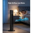 thumbnail image 5 of WAA 7m/s Max Speed 37" Tower Fan,39dB Quiet 6-Speed Oscillating Floor Fan with 12H Timer,Detachable & Washable for Bedroom,Living Room & Home Office, 5 of 7