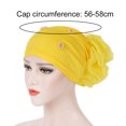 thumbnail image 7 of Opolski Muslim Women Faux Pearl Flower Hat Hijab Hair Loss Head Scarf Turban Cap Wrap, 7 of 7