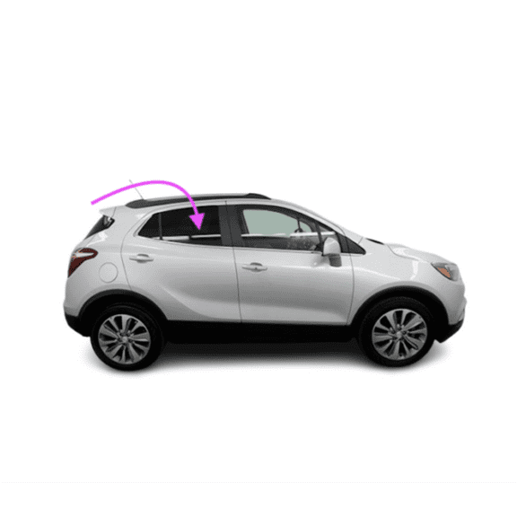 Fits: 2013-2022 Buick Encore 4D Utility Passenger Rear Right Door Window Glass