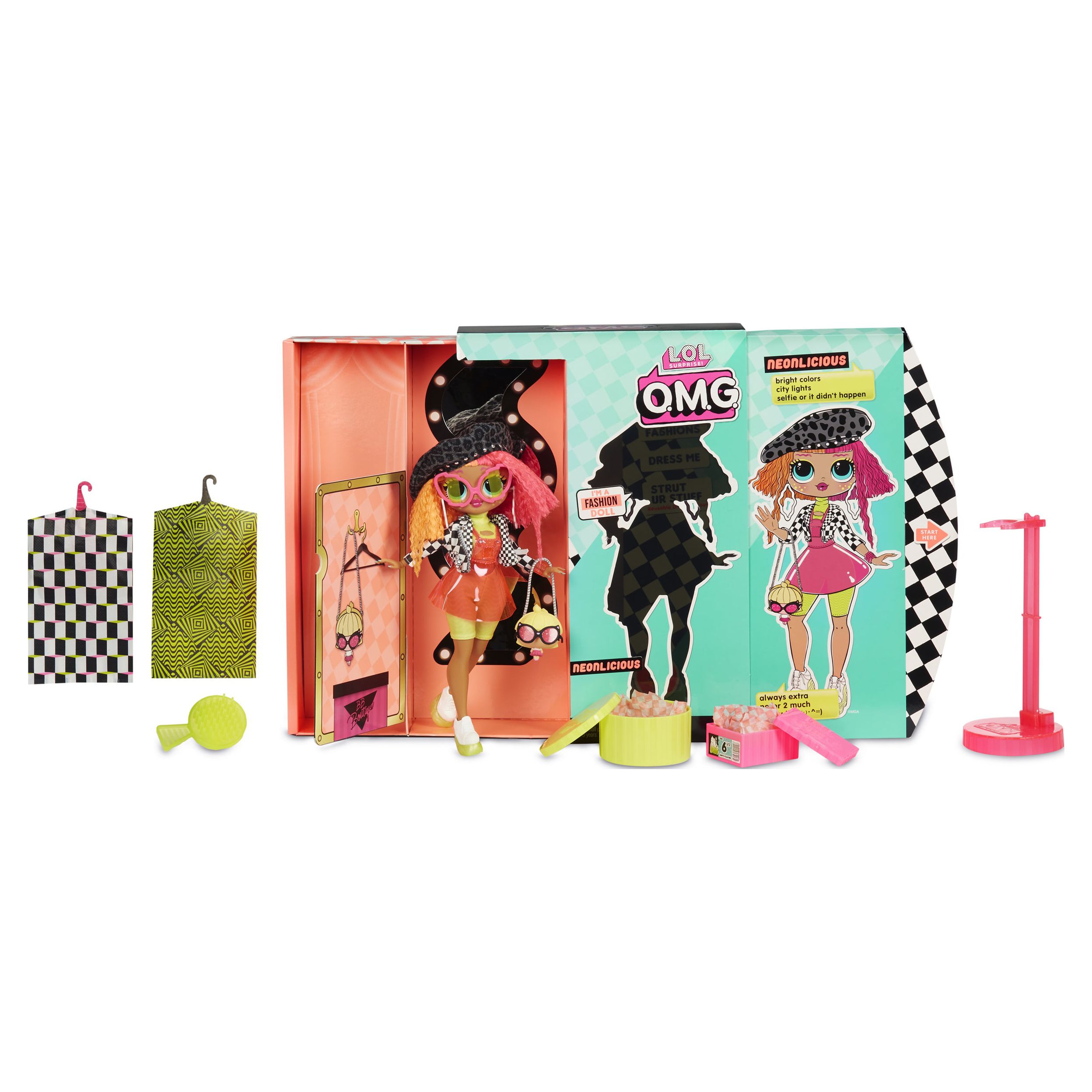 LOL Surprise OMG Neonlicious Fashion Doll With 20 Surprises, Great Gift for Kids Ages 4 5 6+ - image 5 of 7