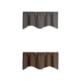 thumbnail image 1 of Cenefa De Color Sólido De Panel De Cortina Corto Para Ventanas De Cocina Gris Oscuro Soledad, 1 of 10