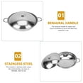 thumbnail image 4 of Soimiss 1 Set of Double Boiler Pot Stainless Steel Heating Food on Gas Stove for Kitchen Cookware, 4 of 6