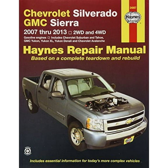 Haynes Repair Manual for Chevrolet and GMC Pick-ups 2007-2012 (24067)