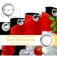 thumbnail image 4 of Fsddascl Christmas Gnomes Blackout Curtains for Bedroom/Living Room, Thermal Insulated Kitchen Curtains, Black Red Merry Christmas Grommet Darkening Window Treatment Drapes 42"x84"x2, 4 of 6