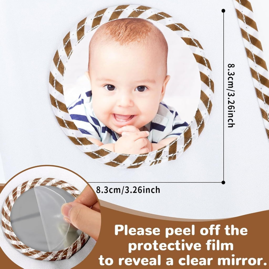 Oasiva Fabric Baby Memory Keeper With Adorable Bear Pattern Photo Album To Capture Childhood Moment Safely