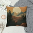 thumbnail image 2 of QZHH  Boho Throw Pillow Covers,Boho Pillow Cover,Boho Mountain Nature Landscape Forest Throw Pillow Covers Boho Landscape Mountain for Bed Home Room Sofa Decorations Decor, 2 of 5