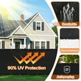thumbnail image 3 of NAWAY 8'X50' Fence Privacy Screen Outdoor Mesh Fencing Covers Screen Fence Wind Block with Grommets Black, 3 of 7