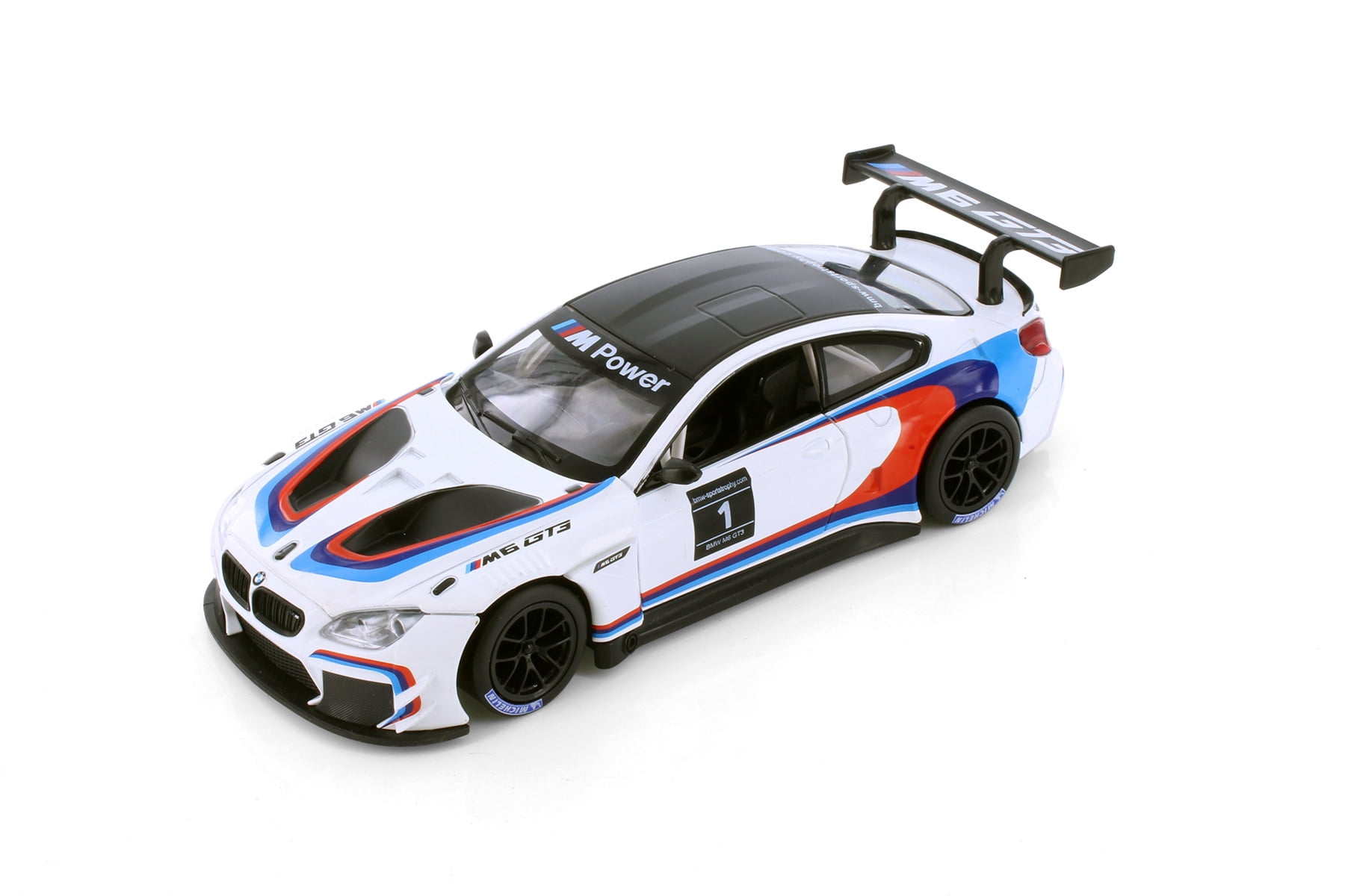 BMW M6 GT3 #1, White - Showcasts 68255W - 1/24 Scale Diecast Model Car