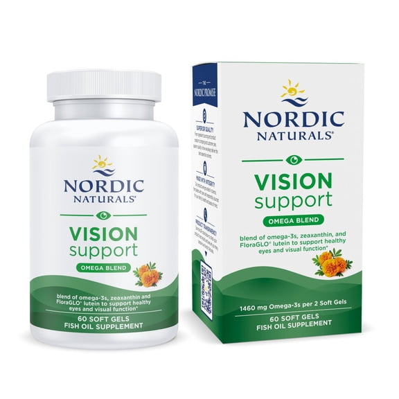Nordic Naturals Omega Support Softgels, 1460 Mg, For Healthy Eyes, 60 Ct